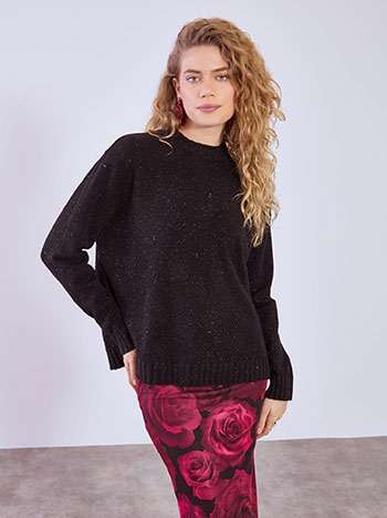 Πουλόβερ μεταλλιζέ μονόχρωμο WT7948.4639+1