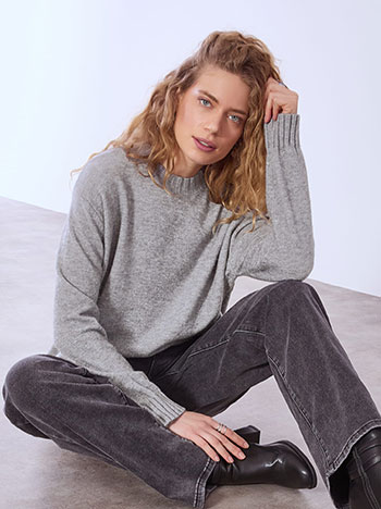 Πουλόβερ μεταλλιζέ μονόχρωμο WT7948.4639+2