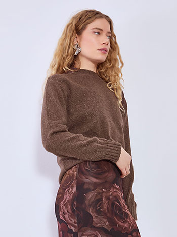 Πουλόβερ μεταλλιζέ μονόχρωμο WT7948.4639+7