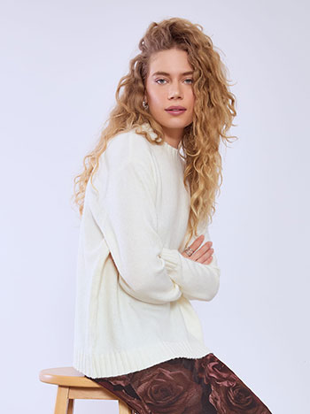 Πουλόβερ μεταλλιζέ μονόχρωμο WT7948.4639+3