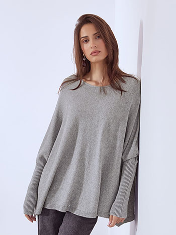 Πουλόβερ oversized με παγιέτες WT7948.4793+6