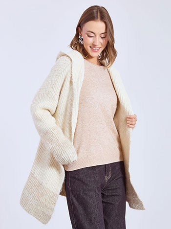 Ζακέτα πλεκτή με παγιέτες WT7948.5922+1