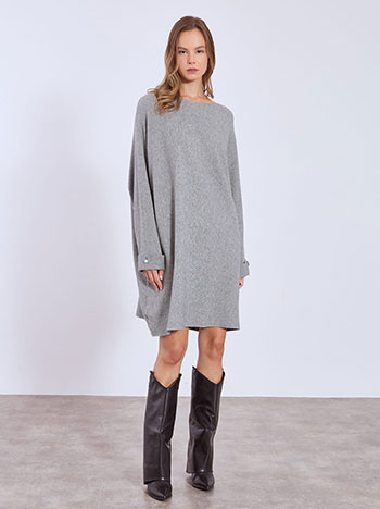 Φόρεμα μίνι με κουμπιά στο μανίκι WT7948.8169+2