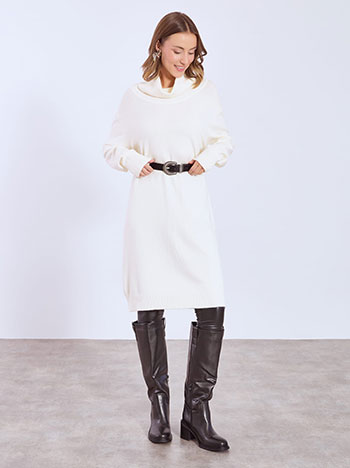 Φόρεμα μίντι πλεκτό ζιβάγκο WT7948.8184+3