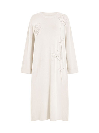 Φόρεμα μίντι με ανάγλυφα λουλούδια WT7948.8781+5 φωτογραφία