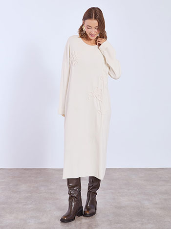 Φόρεμα μίντι με ανάγλυφα λουλούδια WT7948.8781+5 φωτογραφία