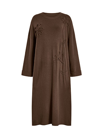 Φόρεμα μίντι με ανάγλυφα λουλούδια WT7948.8781+3 φωτογραφία