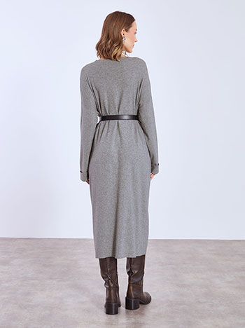 Φόρεμα μίντι με ανάγλυφα λουλούδια WT7948.8781+2 φωτογραφία