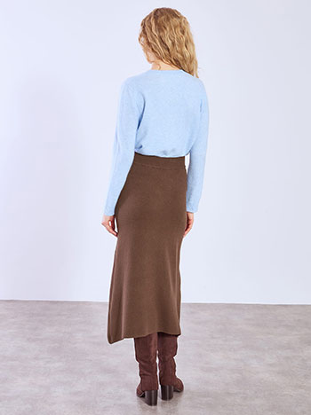 Φούστα πλεκτή μίντι ασύμμετρη WT7958.2576+3 φωτογραφία