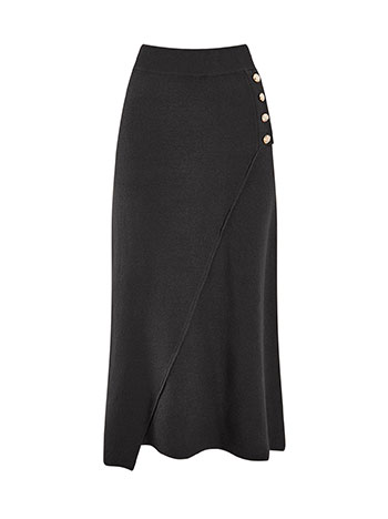 Φούστα πλεκτή μίντι ασύμμετρη WT7958.2576+1 φωτογραφία