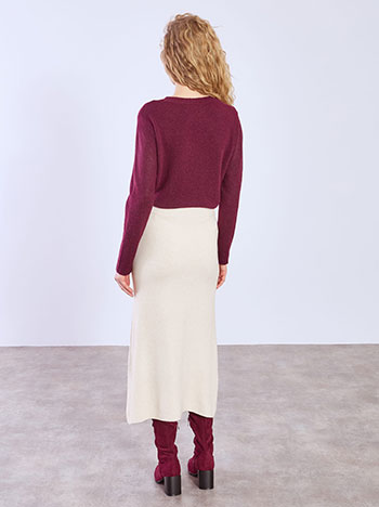 Φούστα πλεκτή μίντι ασύμμετρη WT7958.2576+4 φωτογραφία