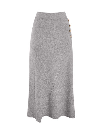 Φούστα πλεκτή μίντι ασύμμετρη WT7958.2576+2 φωτογραφία