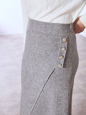 Φούστα πλεκτή μίντι ασύμμετρη WT7958.2576+2 φωτογραφία