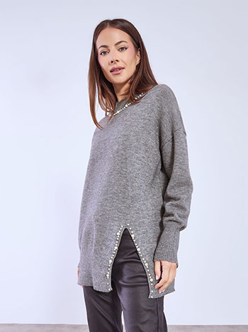 Πουλόβερ με άνοιγμα μπροστά WT7958.4651+5