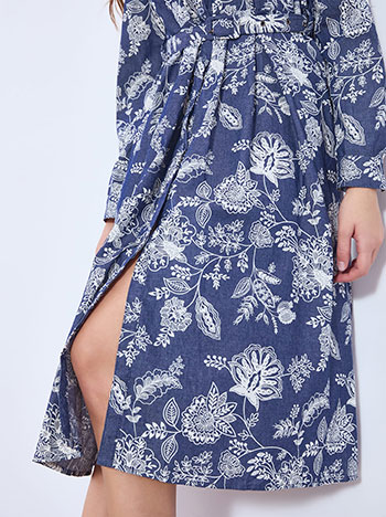 Σεμιζιέ φόρεμα βαμβακερό με ζώνη WT7999.8623+2 φωτογραφία