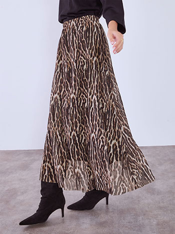 Φούστα μίντι λεοπάρ WT8011.2097+1