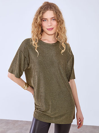 Μπλούζα μακριά μεταλλιζέ WT8011.4246+3