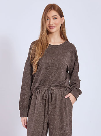 Μπλούζα με μεταλλιζέ λεπτομέρειες WT8011.4630+2