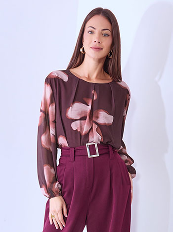 Μπλούζα με λουλούδια WT8011.4702+3