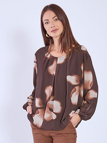 Μπλούζα με λουλούδια WT8011.4702+4