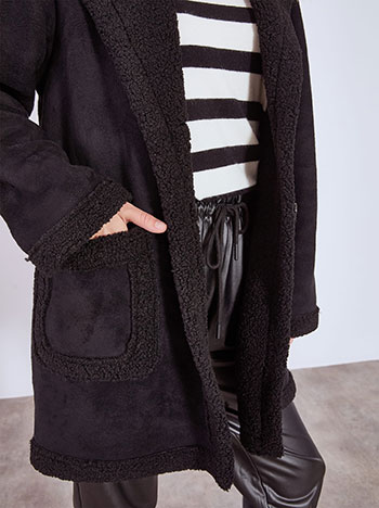 Παλτό με σουέντ οψη WT8011.7058+1 φωτογραφία