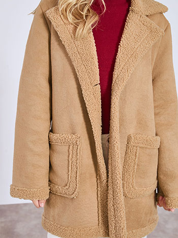 Παλτό με σουέντ οψη WT8011.7058+2 φωτογραφία