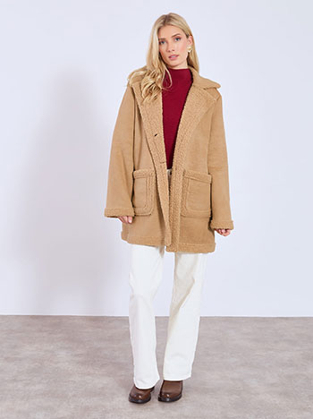 Παλτό με σουέντ οψη WT8011.7058+2 φωτογραφία