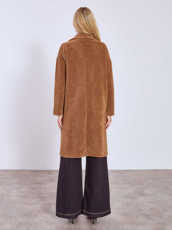 Παλτό πλεκτό με απαλή υφή WT8011.7079+3 φωτογραφία