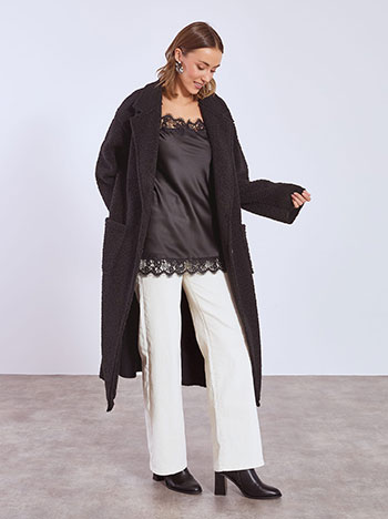 Παλτό μακρύ μπουκλέ WT8011.7092+1 φωτογραφία