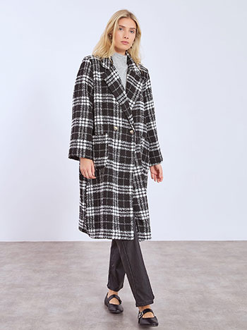 Παλτό καρό WT8011.7448+1