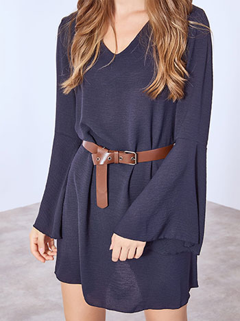 Φόρεμα μίνι με μανίκι καμπάνα WT8011.8015+4 φωτογραφία