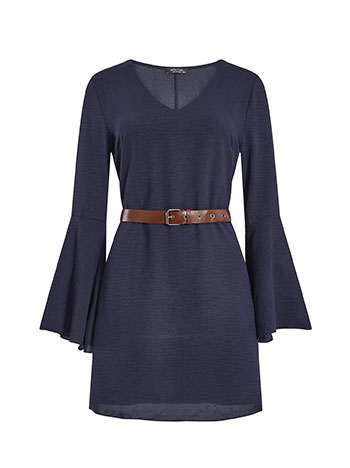 Φόρεμα μίνι με μανίκι καμπάνα WT8011.8015+4 φωτογραφία