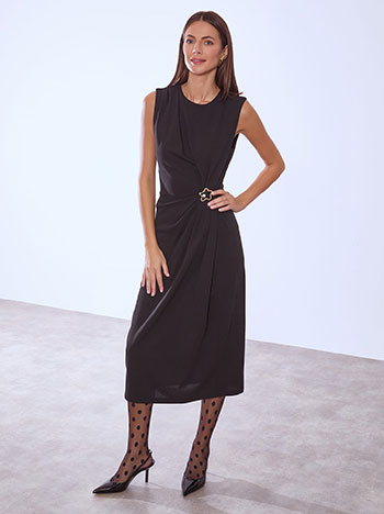 Φόρεμα με μεταλλική καρφίτσα WT8011.8166+1