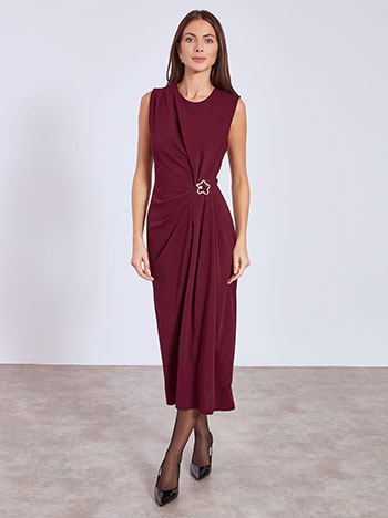 Φόρεμα με μεταλλική καρφίτσα WT8011.8166+2