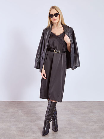 Φόρεμα μίντι σατέν με δαντέλα WT8011.8552+1 φωτογραφία