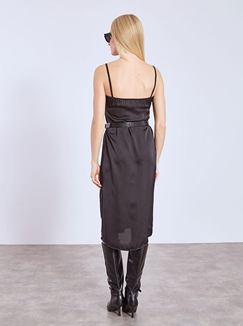 Φόρεμα μίντι σατέν με δαντέλα WT8011.8552+1 φωτογραφία