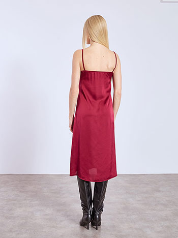 Φόρεμα μίντι σατέν με δαντέλα WT8011.8552+2 φωτογραφία