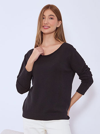 Πουλόβερ με γυριστή λαιμόκοψη WT874.4268+1