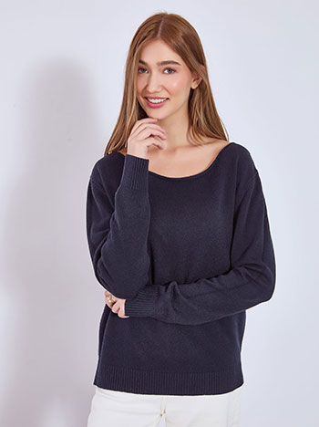 Πουλόβερ με γυριστή λαιμόκοψη WT874.4268+5