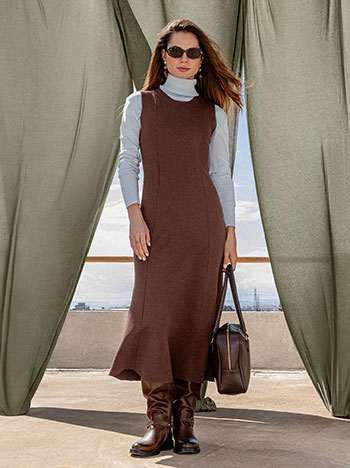 Φόρεμα αμάνικο μίντι WT874.8286+2