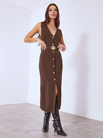 Celestino Φόρεμα μίντι με κουμπιά WT874.8372+4