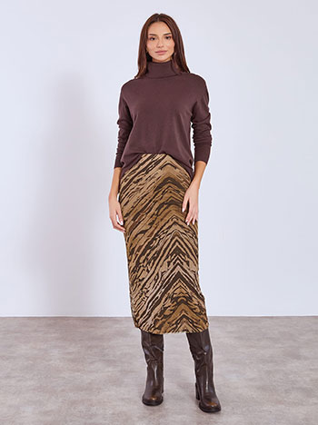 Φούστα εμπριμέ με τούλι WT9420.2302+1 φωτογραφία