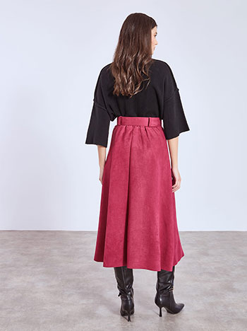 Φούστα μίντι με όψη σουέντ WT9420.2535+2 φωτογραφία