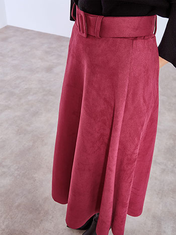 Φούστα μίντι με όψη σουέντ WT9420.2535+2 φωτογραφία