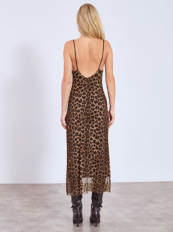 Φόρεμα λεοπάρ με διαφάνεια WT9420.8273+1 φωτογραφία