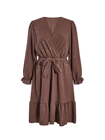 Φόρεμα μίνι κρουαζέ με glitter WT9420.8591+2 φωτογραφία