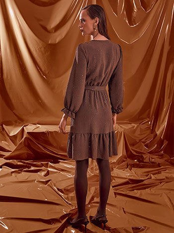 Φόρεμα μίνι κρουαζέ με glitter WT9420.8591+2 φωτογραφία