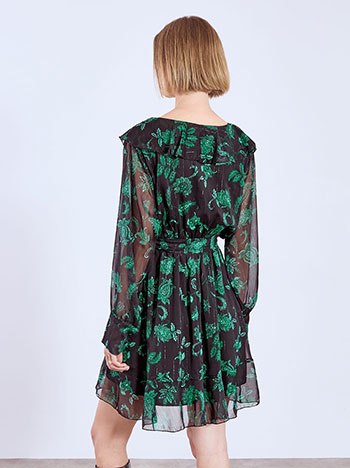 Φόρεμα μίνι με βολάν και λαχούρια WT9552.8138+1 φωτογραφία