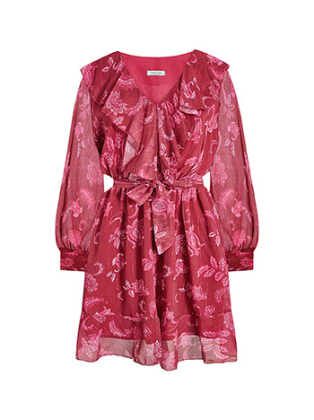 Φόρεμα μίνι με βολάν και λαχούρια WT9552.8138+3 φωτογραφία