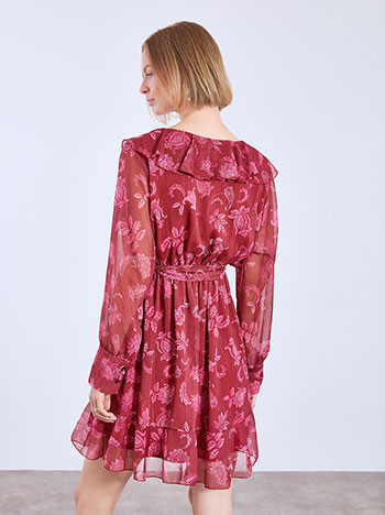 Φόρεμα μίνι με βολάν και λαχούρια WT9552.8138+3 φωτογραφία